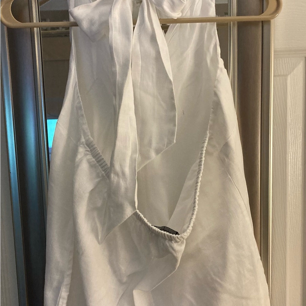 White Halter Top. Size Medium, Never Worn - image 2